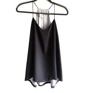 Express Black Spaghetti Strap Flowy Blouse, Size M